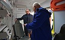 During the visit to ambulance station No. 4 in Pushkin. With head of the operations department, paramedic Viktor Rutskoi.