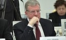 Chairman of the Accounts Chamber Alexei Kudrin at a meeting of the Council for Strategic Development and National Projects.
