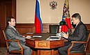 С губернатором Краснодарского края Александром Ткачёвым.