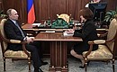 Встреча с Председателем Центрального банка Эльвирой Набиуллиной.