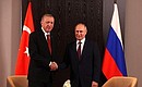 С Президентом Турецкой Республики Реджепом Тайипом Эрдоганом. Фото: Александр Демьянчук, ТАСС