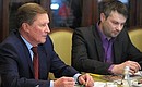 Chief of Staff of the Presidential Executive Office Sergei Ivanov at a Supervisory Board meeting of Far Eastern Leopards organisation.