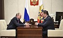 С Андреем Никитиным, назначенным Указом Президента временно исполняющим обязанности губернатора Новгородской области.