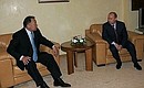 With Kyrgyzstan President Kurmanbek Bakiev.