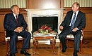 Переговоры с Президентом Казахстана Нурсултаном Назарбаевым.