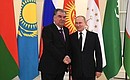 With President of the Republic of Tajikistan Emomali Rahmon.