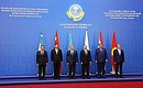 Participants in the SCO Council of Heads of State meeting.