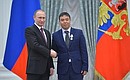 Citizen of the Republic of Kyrgyzstan Marat Isayev is awarded the medal For Life Saving.