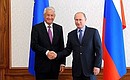 With Secretary General of the Council of Europe Thorbjorn Jagland.