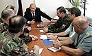 Meeting on issues of permanent stationing of mountain brigades in Dagestan and Karachaevo-Cherkesia, and also interaction of law-enforcement structures in the south of Russia.