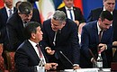 В ходе церемонии подписания документов по итогам заседания Высшего Евразийского экономического совета.