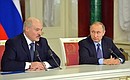 Press statements following Russian-Belarusian talks.