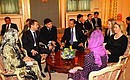 Во время официального приёма в честь Султана государства Бруней-Даруссалам Хассанала Болкиаха.