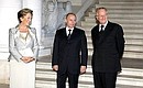 С Королевой Паолой и Королем бельгийцев Альбертом II.