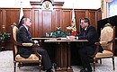 С Министром экономического развития Алексеем Улюкаевым.