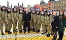 С активистами военно-патриотического центра «Вымпел».