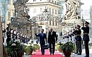 С Президентом Чехии Вацлавом Клаусом перед началом переговоров с Президентом США Бараком Обамой.
