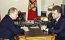 Meeting with the Minister for Industry and Energy Viktor Khristenko.
