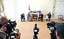 Встреча с Президентом Объединённых Арабских Эмиратов Мухаммедом Аль Нахайяном.