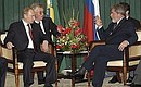 Беседа Президента России Владимира Путина и Президента Бразилии Луиса Инасиу Лулы да Силвы.