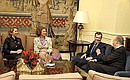 Светлана Медведева, Королева София, Дмитрий Медведев, Король Испании Хуан Карлос I.