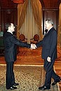 Встреча с президентом Международного олимпийского комитета Жаком Рогге.