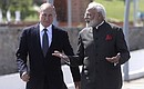 С Премьер-министром Индии Нарендрой Моди. Фото: Михаил Метцель, ТАСС