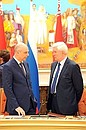 Russia’s Finance Minister Anton Siluanov and Russian Ambassador Extraordinary and Plenipotentiary to Belarus Alexander Surikov before the Russian-Belarusian talks in expanded format.