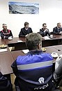 Встреча с работниками горно-обогатительного предприятия «Апатит».