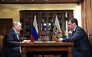 With Acting Governor of Yaroslavl Region Dmitry Mironov.
