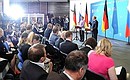 News conference with Federal Chancellor of Germany Angela Merkel.
