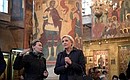 Марин Ле Пен, находящаяся в России по приглашению российских парламентариев, посетила Музеи Московского Кремля.