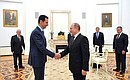 С Президентом Сирии Башаром Асадом.