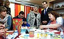 Посещение Санкт-Петербургской ассоциации общественных объединений родителей детей-инвалидов. Фото РИА «Новости»