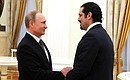 With former Prime Minister of Lebanon Saad Hariri.