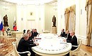 Встреча с бывшими руководителями Бурятии, Карелии, Пермского края, Новгородской и Рязанской областей.