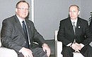 President Putin with Swedish Prime Minister Goran Persson.