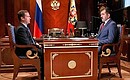 С Президентом Ингушетии Юнус-Беком Евкуровым.