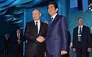 The Primorye Oceanarium of the Far Eastern branch of the Russian Academy of Sciences. With Prime Minister of Japan Shinzo Abe.