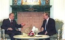 С Президентом Азербайджана Гейдаром Алиевым.