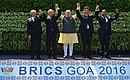 Joint photo session before the start of the BRICS summit.
