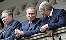 Спасо-Преображенский монастырь. С президентами Украины и Белоруссии Леонидом Кучмой и Александром Лукашенко.