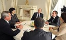 Meeting with Rostov Region Governor Vasily Golubev and region’s residents.