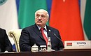 Президент Республики Беларусь Александр Лукашенко на заседании Совета глав государств – членов ШОС в расширенном составе. Фото ТАСС