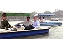 A boat trip in Beihai Park.