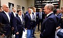 На встрече с членами сборных команд России по шахматам.