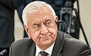 Chairman of the Eurasian Economic Commission Board Mikhail Myasnikovich during the working breakfast with heads of African regional organisations. Photo: Mikhail Metzel, TASS
