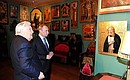 Visit to Museum of Estates of Russia. With National Artist of the USSR Ilya Glazunov.
