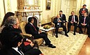 Meeting with President of Peru Ollanta Humala.