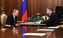Meeting with Russian Railways CEO Oleg Belozerov.